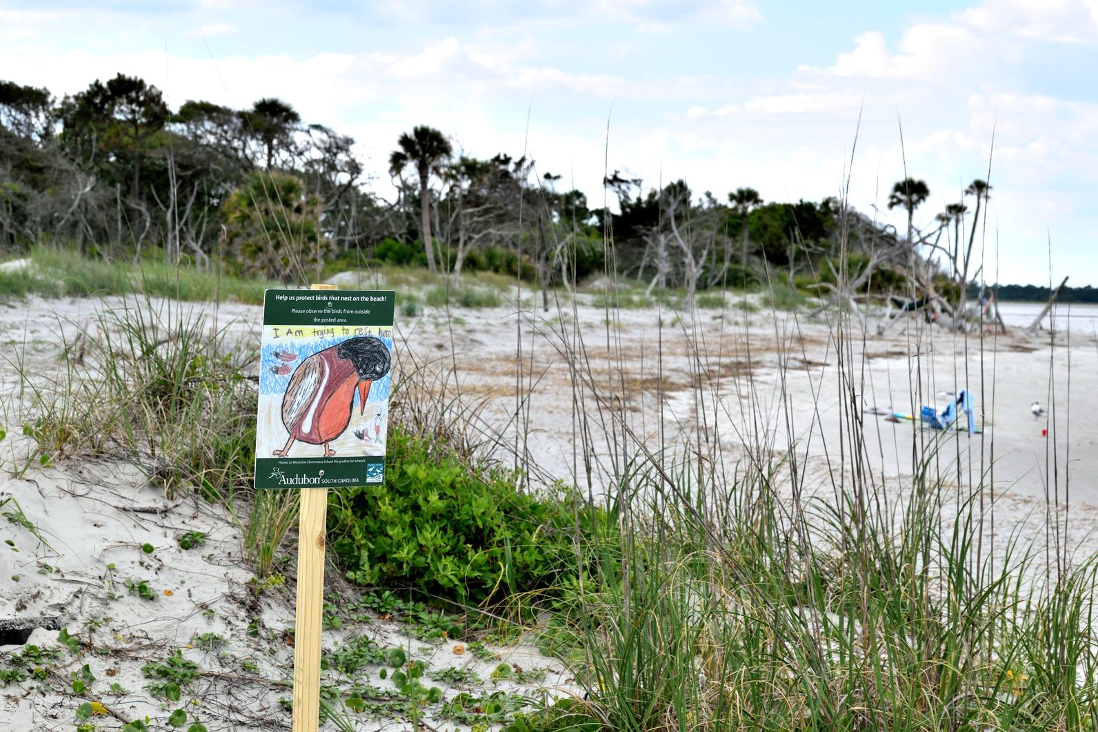 Lighthouse Inlet Heritage Preserve Sign